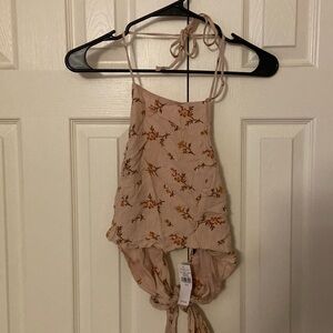 American eagle halter open back tank top. Size m